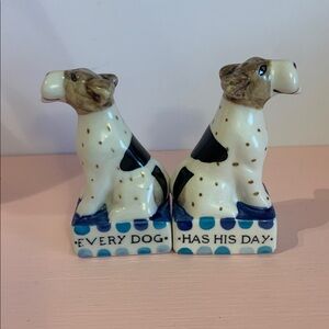 Anthropologie Dog Salt and Pepper Shakers